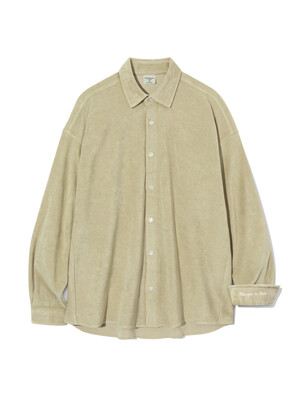 Terry Cotton shirt S104 Ecru Beige