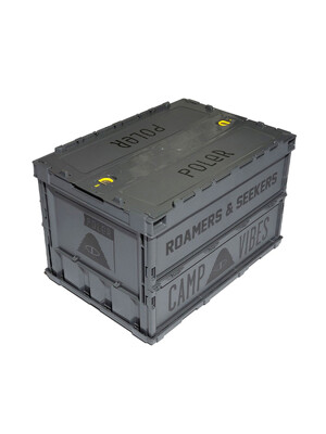 POLER FOLDING CONTAINER GRAY