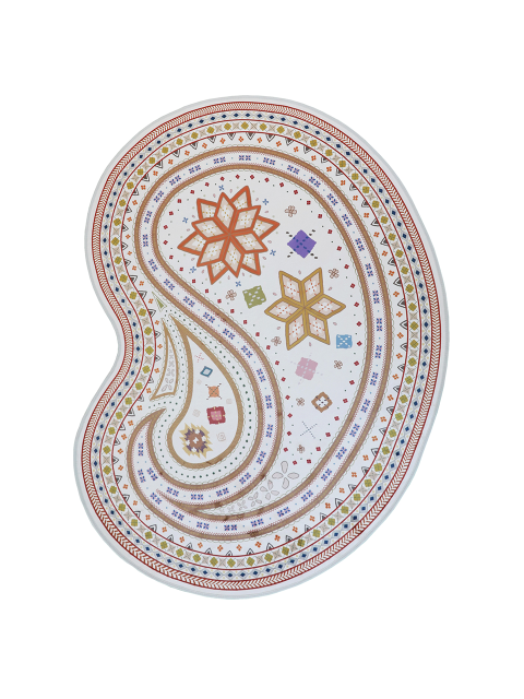 패브릭 - 어널로이드 (UNALLOYED) - ARGYLE PAISLEY RUG / IVORY