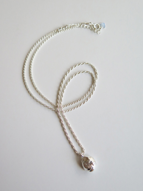 주얼리 - 드문 (DE MOON) - rough silver necklace 