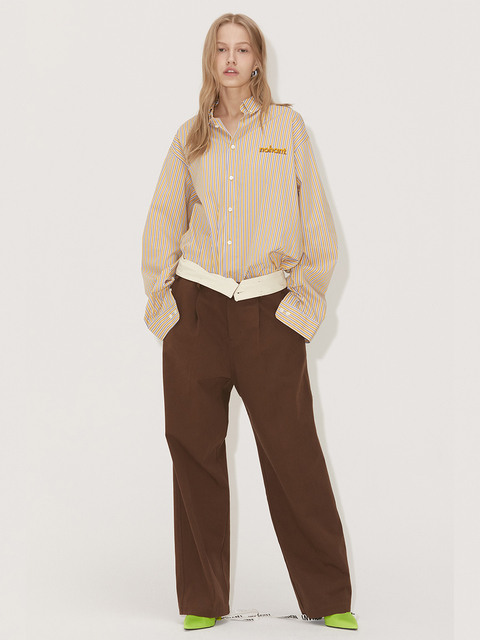  - 노앙 (NOHANT) - ELBOW PATCHES SHIRT YELLOW