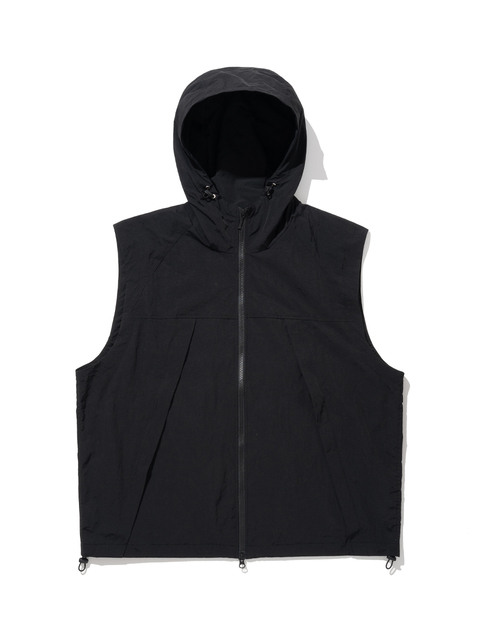 아우터,아우터 - 노클 (Nocle) - Hooded Sports Vest Black