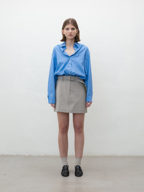셔츠 - 모노하 (MONOHA) - Claude basic shirt ( blue)