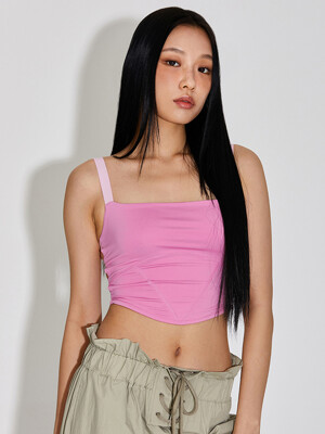 TG ELASTIC BACK WITH STITCH DETAIL CROP TOP_T316TP137(CP)