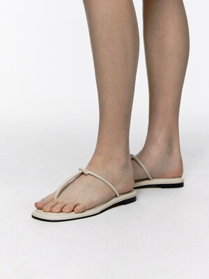 20mm Teo Flip-Flop Sandal (Ivory)