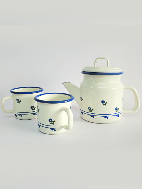 키친 - 뮌더에마일 (MUNDER-EMAIL) - 뮌더에마일 티포트 1L + 머그350ml 2P 빈티지플라워