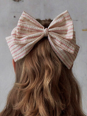 Cotton String Patterned Vintage Big Hairpin[Red]