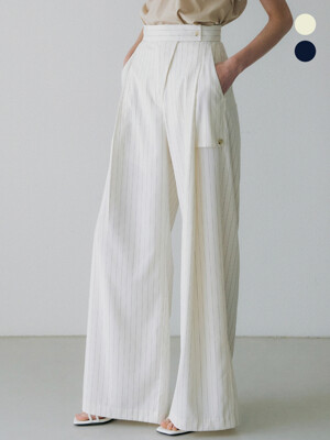 comos 868 outside pocket stripe pants (2color)