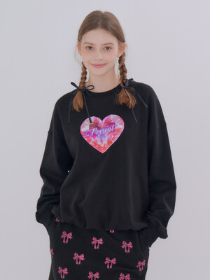 MET heart present sweatshirt