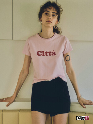 CITTA Signature Logo Slim T-shirt_CTT332(3Color)