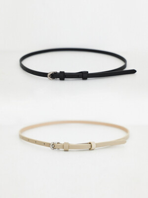 TFR THIN LEATHER BELT_2COLORS