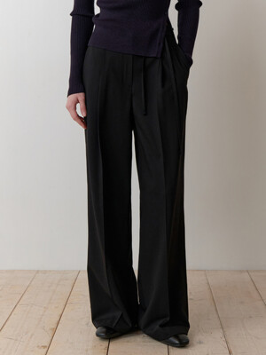 Rennet belt slacks (black)