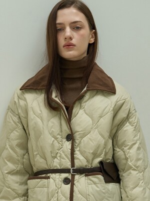 Vintage Quilted Jacket_2Color