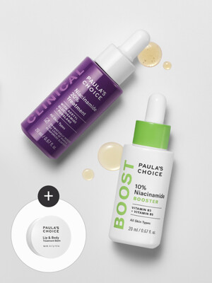 [모공케어세트](+립&바디밤 본품 증정)나이아신아마이드 부스터 앰플 20ml + 트리트먼트 20ml