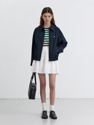 UNISEX SUMMER HARRINGTON JACKET FRENCH NAVY_UDJU5B122N2