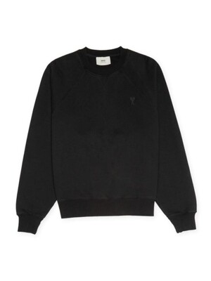 아미 긴팔 티셔츠 USW040JE0091001 BLACK DOM