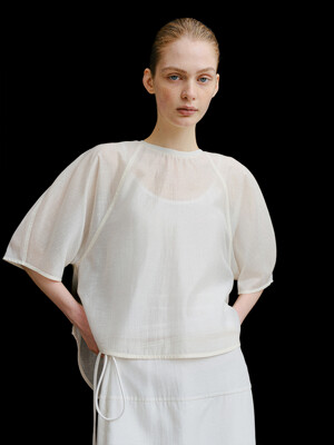 TVR VOLUME SLEEVE BLOUSE_2COLORS