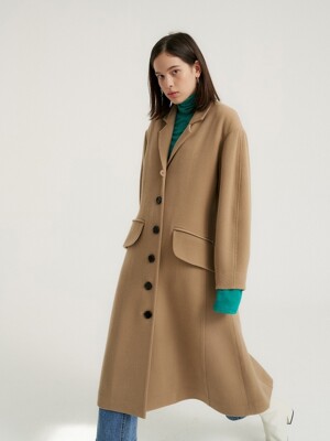 Avant-garde flare coat