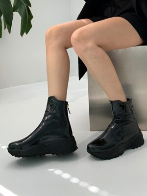 Basic Back Zipper Soft Ankle Boots