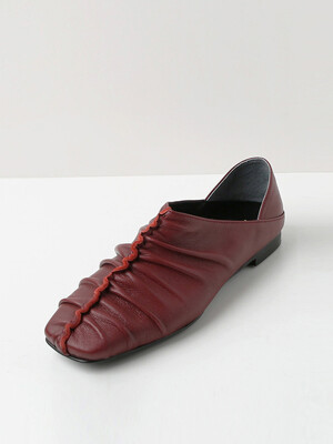 NO. Jennet Shirring Flats_ WINE