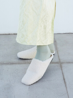 Ciel Shearling Mules Ivory