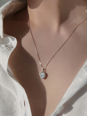[Silver925] Moika Heart Necklace (#silver#gold)