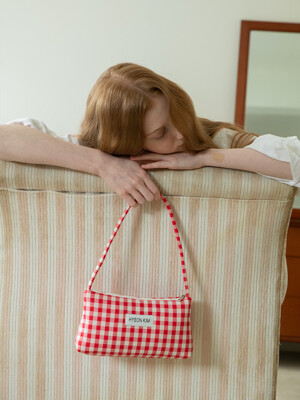 GINGHAM CHECK LENEE BAG 깅엄 체크 르네백 - 레드