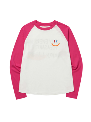 LaLa Raglan T-Shirt(라라 래글런 티)[Pink]
