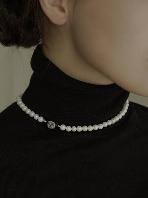 [Silver925] Blenheim Cushion Pearl Necklace