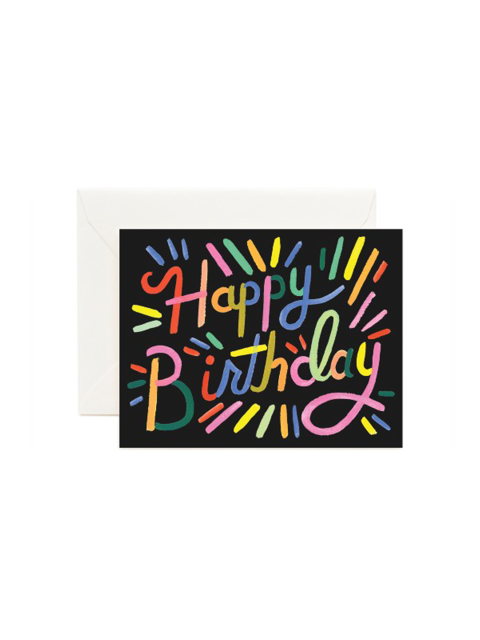 문구 - 라이플페이퍼 (RIFLE PAPER) - 라이플페이퍼 Fireworks Birthday Card 생일 카드
