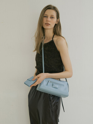 Bicorn shoulder bag-blue