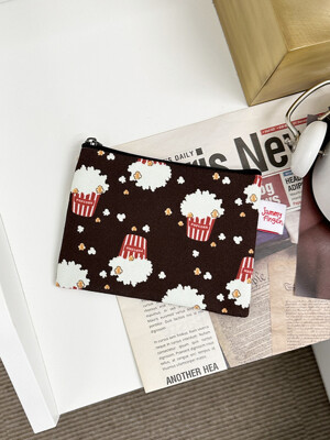 mini card pouch_ caramel popcorn