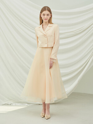 [단독] Lucia Set-up Skirt (Cream/Mint/Black)