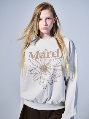 SWEATSHIRT FLOWERMARDI_OATMEAL TAUPE