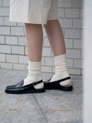 SLING BACK LOAFER  [C3S05 BK]