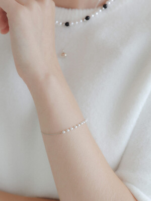 Pearl Unbalanced Chain Bracelet B01013