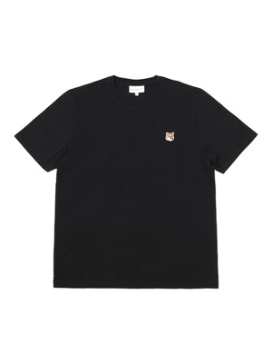 [메종키츠네] 남성 폭스헤드 패치 면 티셔츠 LM00104KJ0008 P199 (BLACK)