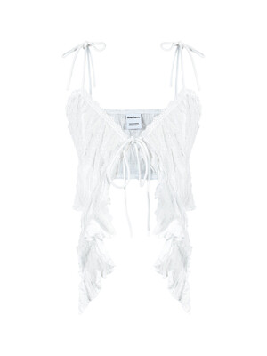 LACE RUFFLE BUSTIER_White
