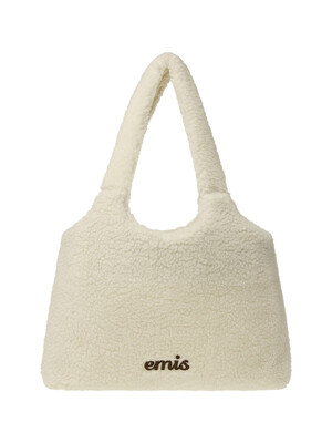 SHEARLING SHOULDER BAG-IVORY