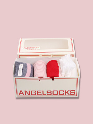 SET003_딸기우유 핑크 여자 여성 패션 선물 답례품 데일리 양말코디 선물세트 socks 예쁜 브랜드