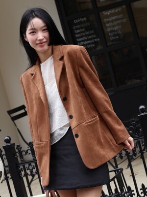 싱글 스웨이드 자켓 OL5XJ8800