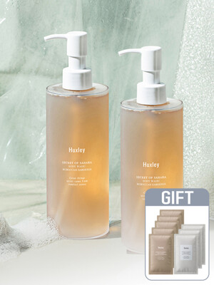 [단독구성]바디 워시 듀오 (300ml x 2EA) +[증정] (모로칸 가드너) 바디 스크럽 샤쉐 5ml 5매 & 바디 로션 샤쉐 5ml 3매