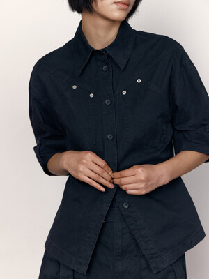 NOOMI SHIRT, BLACK