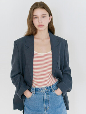 25N summer vintage linen jacket [V/NA]