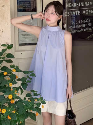 [단독] G Selene Shirring Back Tie Sleeveless_3colors