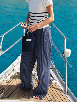 COMODAS STRIPE PANTS  [NAVY]