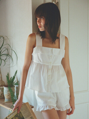 MELLO SLEEVELESS BLOUSE_IVORY