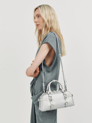 Ruskin Baguette Bag_Silver