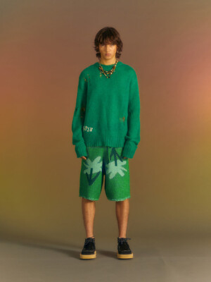 (ESSENTIAL) ADSB KID MOHAIR CREW-NECK SWEATER atb1038m(GREEN)