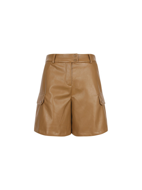 마틴골프 Leather Short Pants_BEIGE (QW0ESL40553)